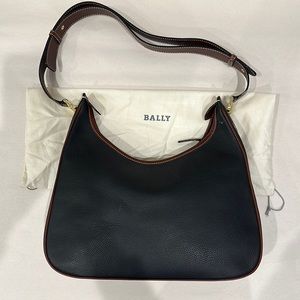 Bally Shoulder Bag, Brown and Black Leather